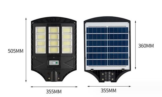 Ánh sáng đường phố ngoài trời 100w, đèn LED cảm biến chuyển động mặt trời ánh sáng IP65 chống nước