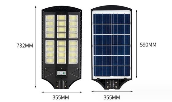 Ánh sáng đường phố ngoài trời 100w, đèn LED cảm biến chuyển động mặt trời ánh sáng IP65 chống nước